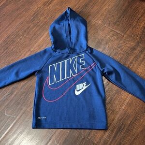 Nike toddler boy dry-fit hoodie waffle shirt